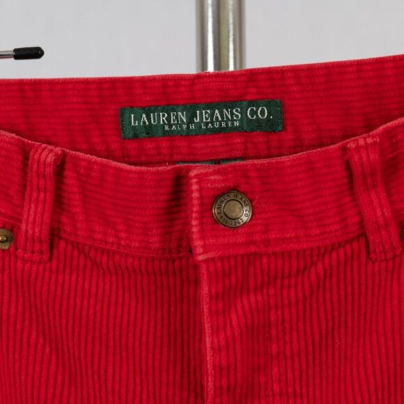 Lauren  Ralph Lauren corduroy red pants size 12 - Picture 3 of 12